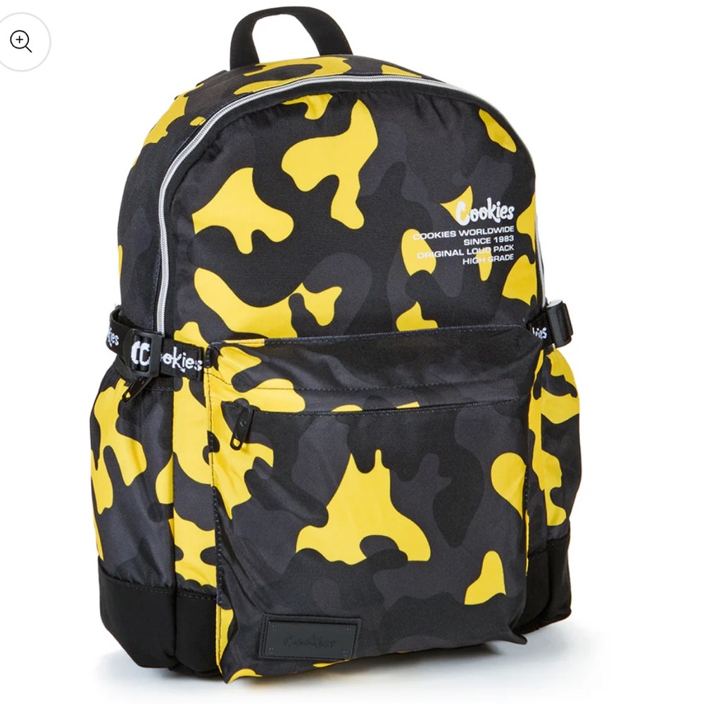 Cookies Yellow and Black Camouflage Backpack